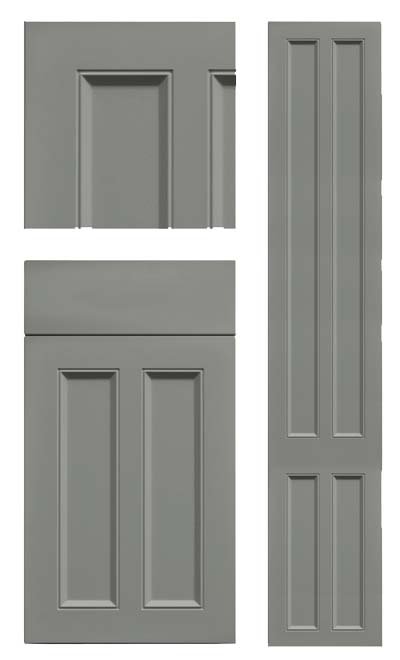 Leon double recessed panel kitchen door with beading. Alternative to Lincoln