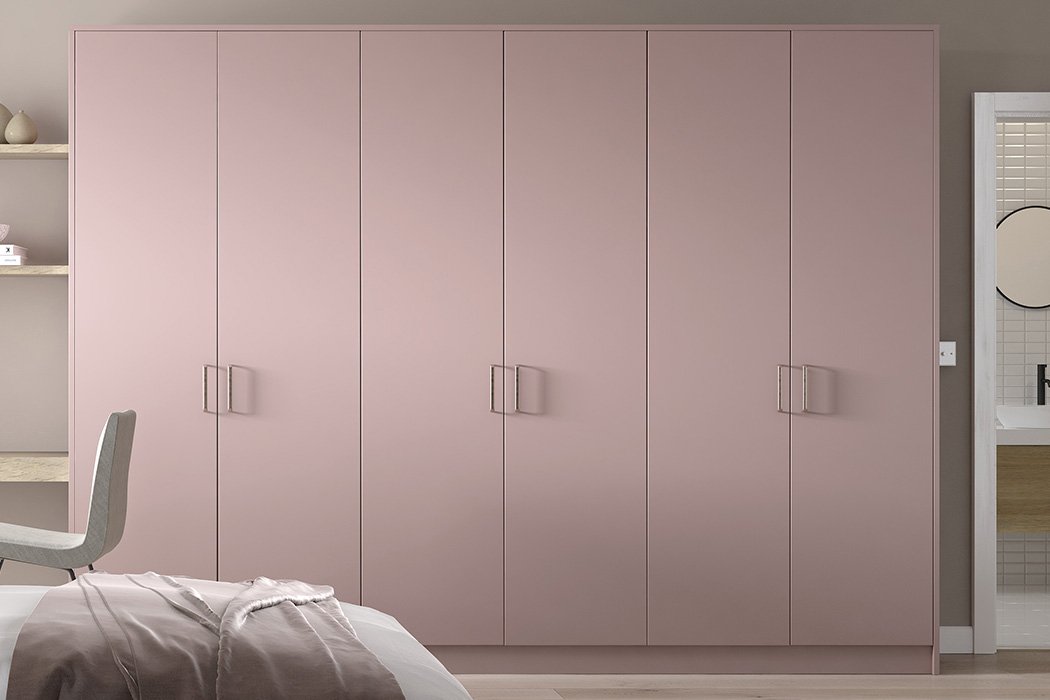 Cutler-modern-slab-wardrobes-in-antique-rose.-Close-up