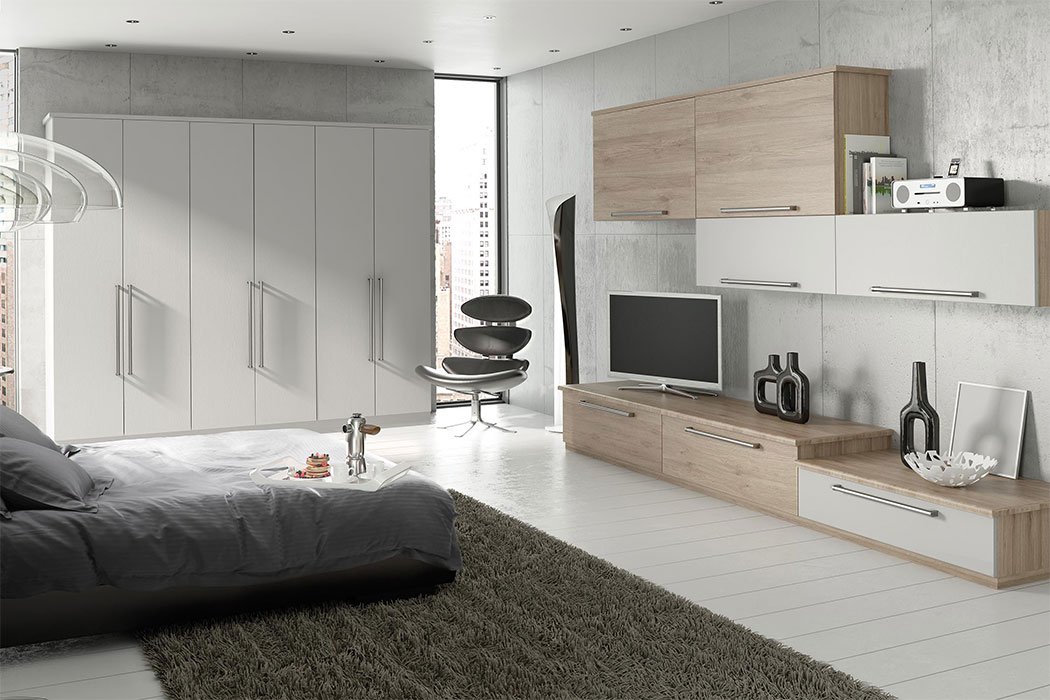 Galaxy-modern-slab-Bedroom-furniture-in-Legno-White-&-Terra-oak