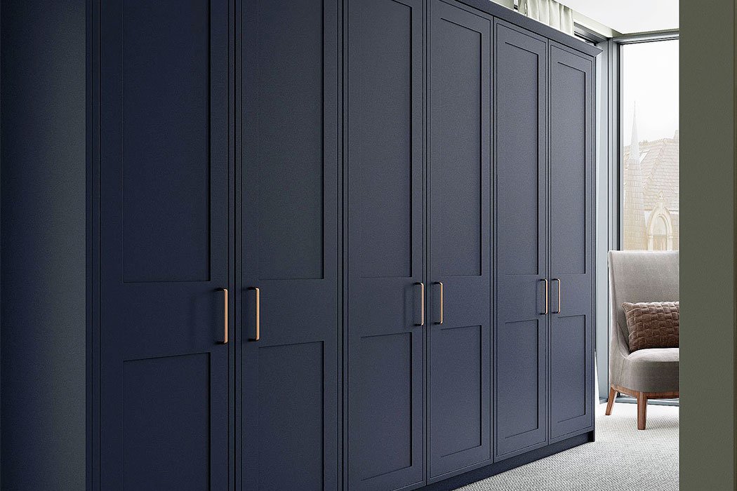 Rathlin-mock-in-frame-plain-shaker-wardrobes-in-Marine-Blue.-Close-up