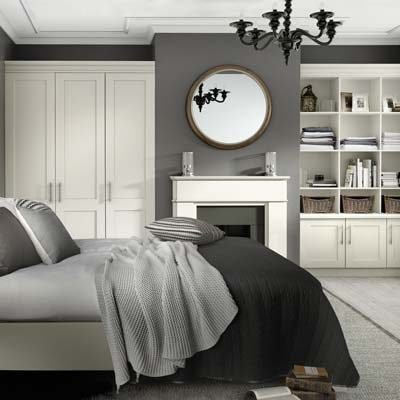 Barnbrook fitted wardrobes and matching bedroom furniture in Ivory